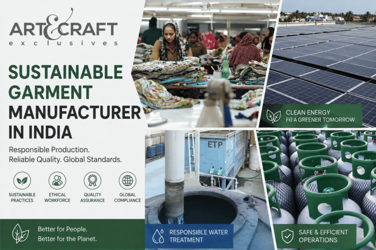 sustainable garment manufacturer in India